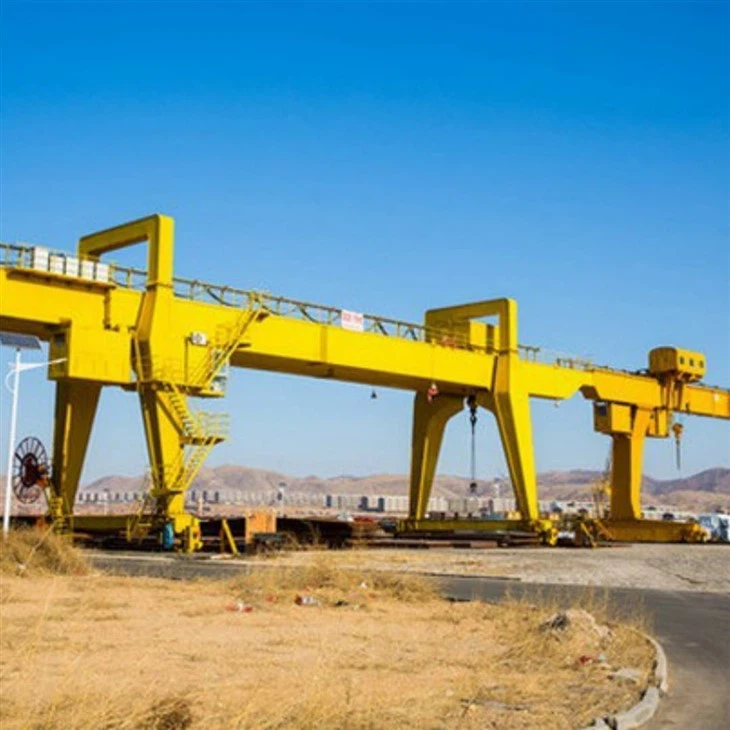 Steel Box Frame Electric Wireless Remote Control Double Beam Gantry Crane